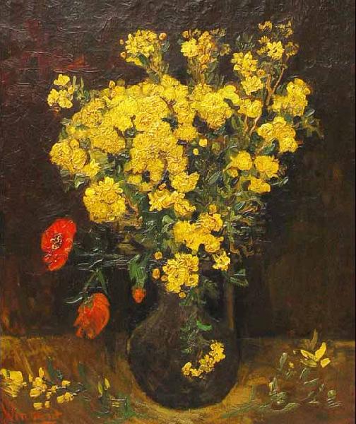 Vincent Van Gogh Poppy Flowers France oil painting art